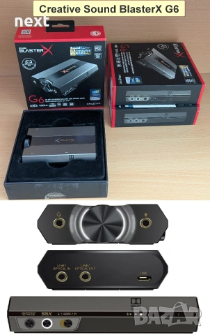 Creative външни USB звукови карти и DAC Sound Blaster Play! 4 / G3 / G6 / GC7 / X4 / A3 / G8, снимка 4 - Други - 55033987
