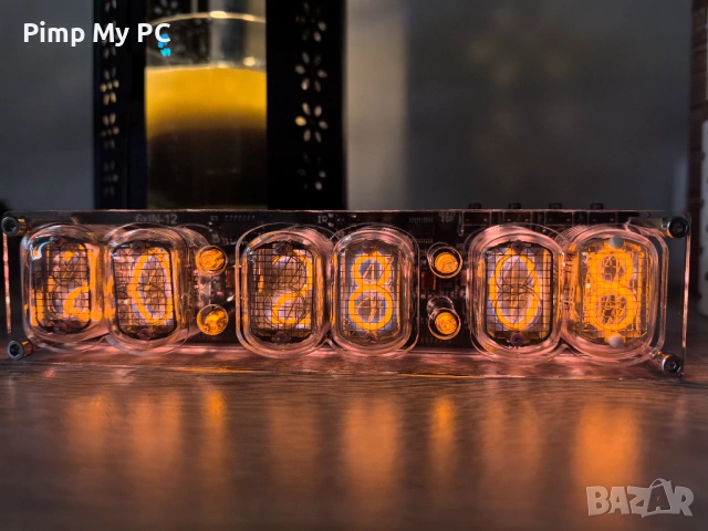 Лампов часовник, снимка 2 - Стенни часовници - 54172090