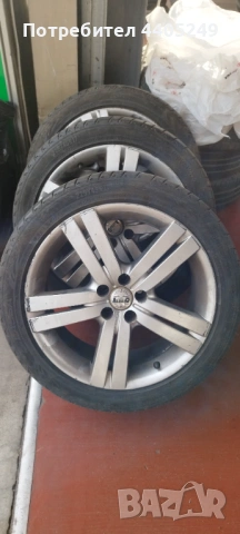 Продавам 4 броя летни гуми с джанти за VW Bora, Golf 4, Skoda 625.87 лв. / 320 €, снимка 2 - Гуми и джанти - 54549372