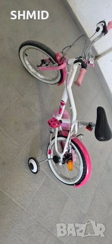 Колело за момиче розово модел Kids Bike Btwin 16 inch Doctor Girl 500 (4-6 years) - Pink, снимка 5 - Велосипеди - 54100078