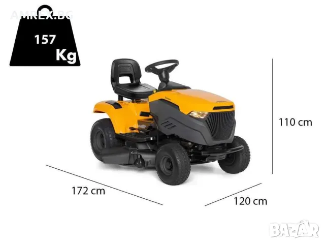 Райдер косачка STIGA Tornado 398 | 98 см | Странично изхвърляне, снимка 2 - Градинска техника - 55361804