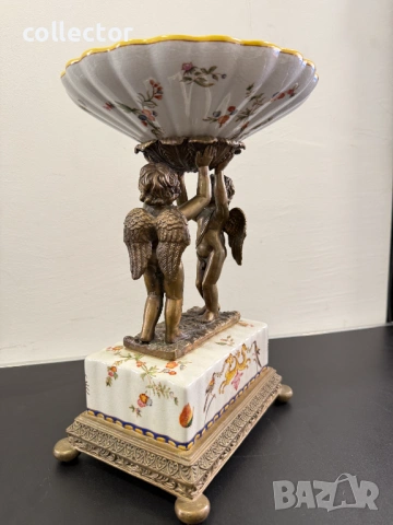 Автентична порцеланова жардениера Wong Lee 1895г №8134, снимка 8 - Колекции - 54326739