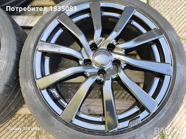 Лети джанти 18ки 5х112 AEZ + летни гуми 225/40/18 Yokohama, снимка 6 - Гуми и джанти - 54396493