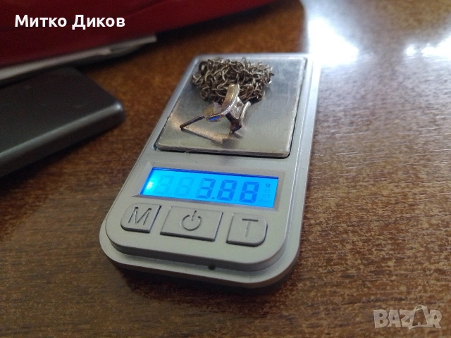 Сребърна верижка и обеца сребърна с камък общо около 4грама двете , снимка 7 - Колиета, медальони, синджири - 54822342