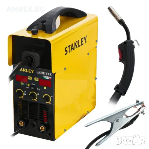 Мултипроцесен инверторен апарат Stanley 130 A за MIG/MAG, MMA и TIG заваряване, снимка 2 - Други инструменти - 55394091