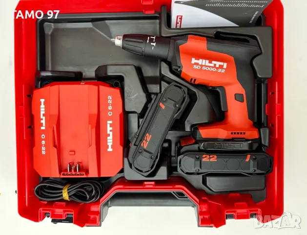 Hilti SD 5000-22 Nuron - Нов Безчетков винтоверт за гипсокартон 2x22V 4.0Ah 2025г., снимка 2 - Винтоверти - 55408255