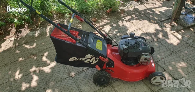 Бензинова косачка с кош и двигател Briggs Stratton внесена от Германия , снимка 3 - Градинска техника - 55501578