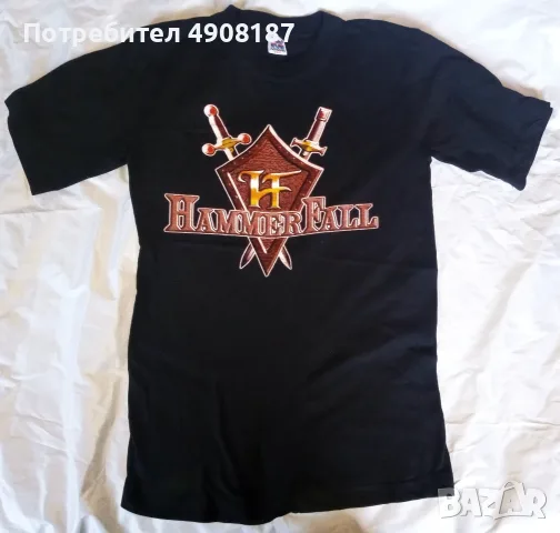 Тениска групи Hammerfall. 2002