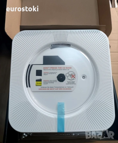 CD плейър Greadio KC-806, Bluetooth 5.0, мултифункционален CD плейър с високоговорители, FM радио, снимка 9 - MP3 и MP4 плеъри - 54977779