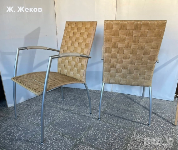 Два ратанови стола, снимка 4 - Столове - 54657582