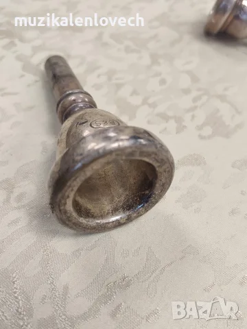 Мундщук B&S No.18 Tuba Mouthpiece – Made in GDR – Original German Silver-Plated Mouthpiece for Eb/F , снимка 5 - Духови инструменти - 55532263
