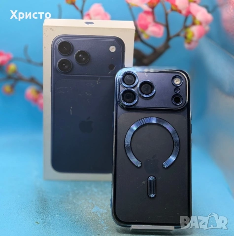 ГАРАНЦИОНЕН!!! Apple iPhone 17 Pro Max, 256GB, 5G, Deep Blue + подарък оригинален адаптер Apple , снимка 6 - Apple iPhone - 54855736