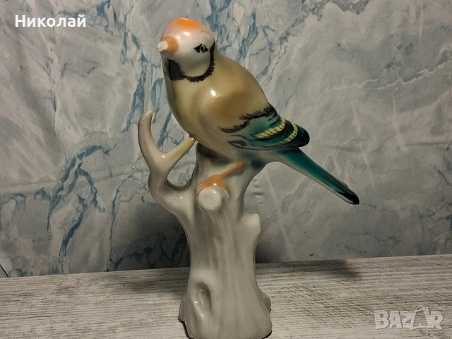 Стара Българска Порцеланова Фигура Птица Коста Йорданов Бонония, снимка 7 - Антикварни и старинни предмети - 54527997