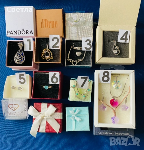 Бижута дамски - Pandora, d'Orne, My silver, Palladium и др, снимка 11 - Колиета, медальони, синджири - 54194915