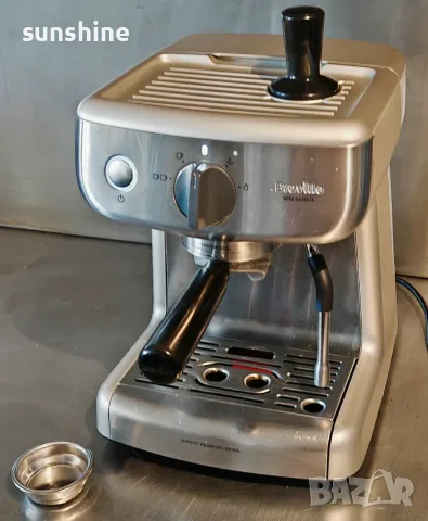 Breville Mini Barista VCF125X  Еспресо кафе машина * ВИДЕО * 15 bar, 58 mm портафилтър и тампер. 