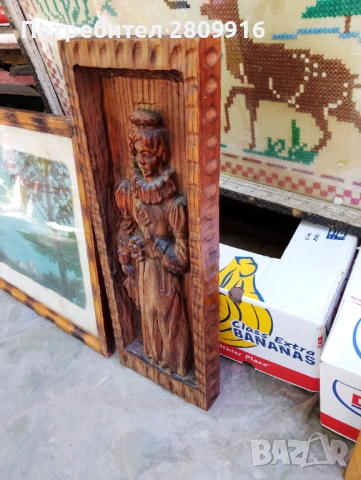 Стара дърворезба , снимка 5 - Антикварни и старинни предмети - 54725380