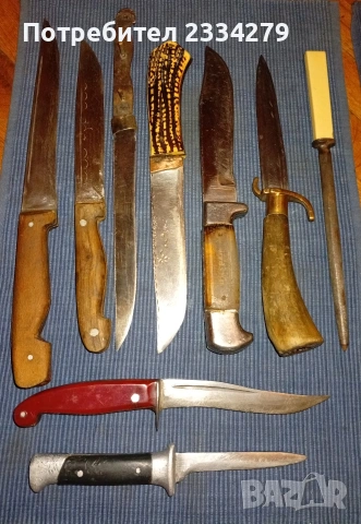 Стари ножове, различни видове , масап стар. , снимка 5 - Ножове - 53027619