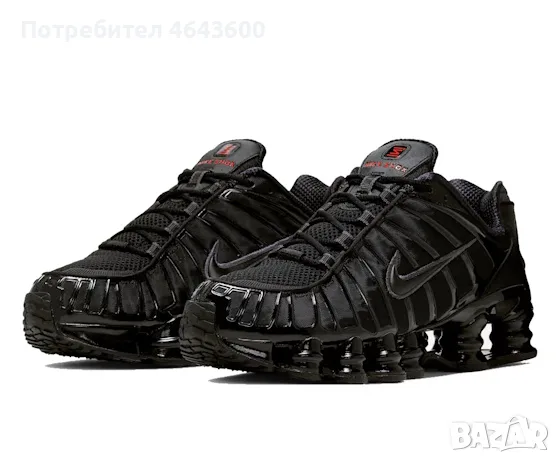 Nike Shox TL Black Metallic Hematite, снимка 2 - Маратонки - 55692646