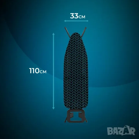 Стабилна Дъска за Гладене Cecotec StrongBoard 100 Boracay (110x33 см, Негорима), снимка 4 - Ютии - 55564202