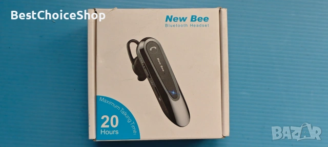 Хендсфри слушалка New Bee, за свободни ръце V5.0, Bluetooth 20 часа време за разговори, снимка 7 - Слушалки, hands-free - 54986105