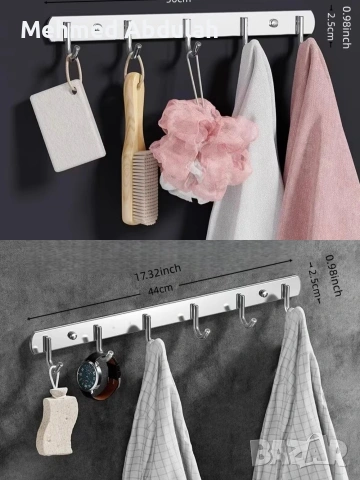 Здрави метални закачалки с 5 и 6 куки