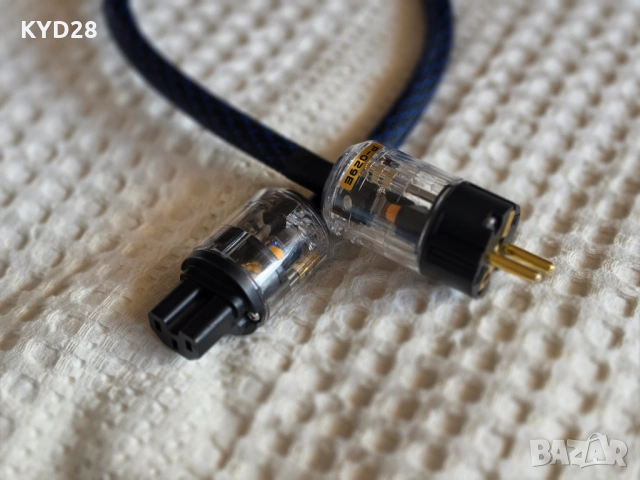 Захранващ кабел 3х4 mm² – 54 см (Позлатени конектори)