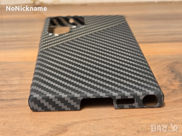 Твърд кейс имитация на карбон калъф за Samsung Galaxy S23 Ultra, снимка 4 - Калъфи, кейсове - 54834913