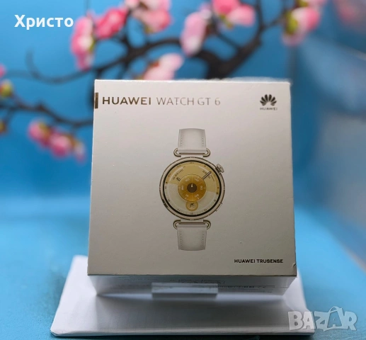 НОВО!!! Дамски смарт часовник Huawei Watch GT 6, 41MM, Gold Stainless Steel Case, White Strap, снимка 2 - Дамски - 55059473
