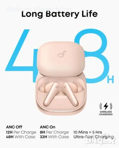 Слушалки Soundcore Liberty 5 Dolby Audio ANC , снимка 2 - Bluetooth слушалки - 55298591