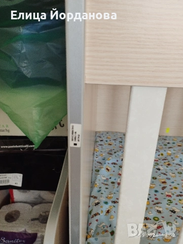 Комбинирана бебешка кошара, снимка 3 - Мебели за детската стая - 54210653