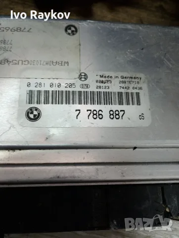  Компютър запалване за BMW E46 2.0 D 136, 7786887,BOSCH : 0281010205, снимка 7 - Части - 47175200