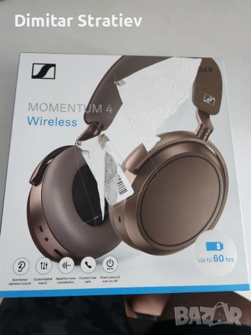 КАТО НОВИ! - Sennheiser Momentum 4 - Over-Ear Слушалки, снимка 3 - Слушалки и портативни колонки - 55228420