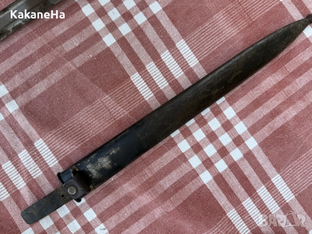 швейцарски m1889 байонет щик нож кортик острие за Schmidt–Rubin пушка rifle mod.1911 г, снимка 3 - Ножове - 55538805