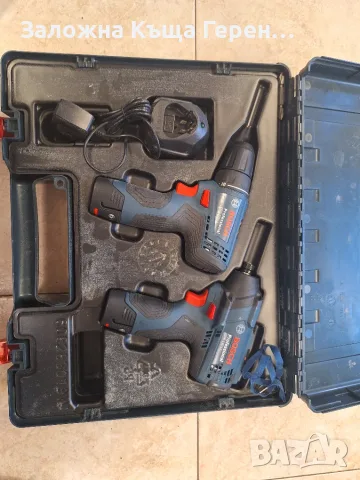 Комплект Bosch ударен гайковертGDR120li и винтоверт GSR 120li, снимка 2 - Винтоверти - 55624499