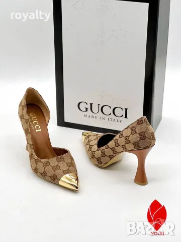 Gucci Нови Дамски Обувки на Ток Различни Цветове , снимка 2 - Дамски обувки на ток - 55339235