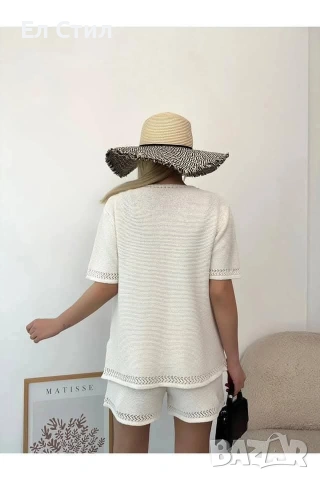 🌹Летен комплект от 2 части,плетен,21 евро,универсален размер , снимка 3 - Комплекти - 53970343