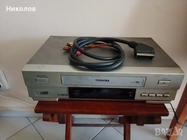 VIDEO RECORDER TOSHIBA V-E37 "15€" Работещо!+Доставка!, снимка 2 - Плейъри, домашно кино, прожектори - 55079014