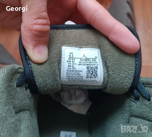 Jordan 1 mid SE Navy Blue/Olive/Beige, снимка 6 - Маратонки - 55185705