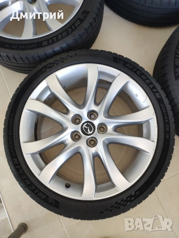 Оригинални джанти Mazda 6 (19") с гуми Michelin PS5 — DOT 2024!, снимка 3 - Гуми и джанти - 54547793