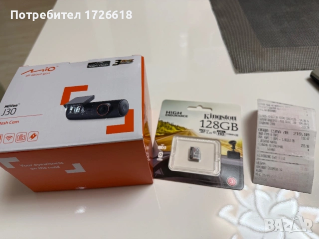 Видеорегистратор MiVue J30 + Памет карта 128 GB