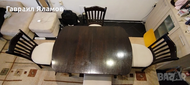 Кухненска маса със столове, снимка 3 - Маси - 54195014