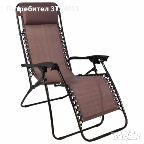 Плажен стол-шезлонг с възглавничка 175x52 см NS6318, снимка 2 - Къмпинг мебели - 55197032