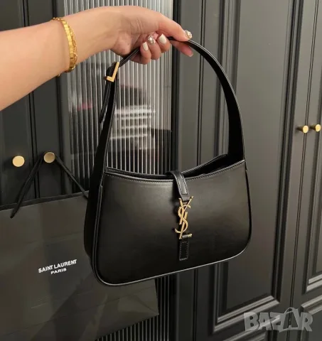 Saint Laurent Le 5 À 7 Hobo Bag – Black, снимка 3 - Чанти - 55417263
