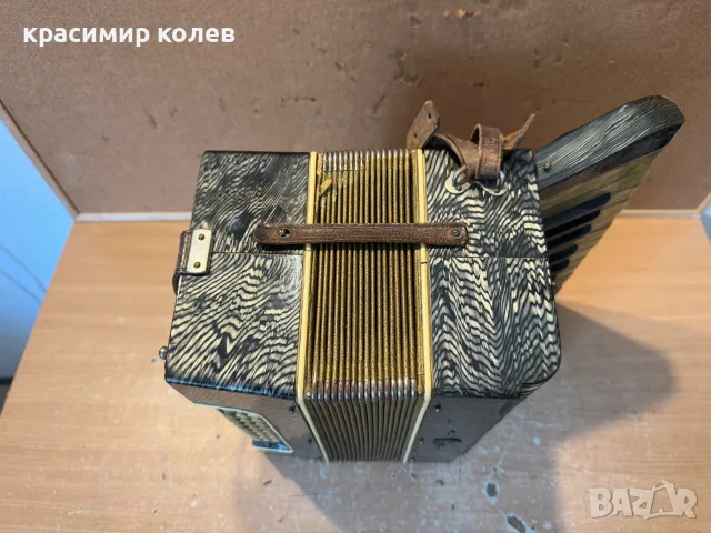 стар акордеон /24 баса/, снимка 6 - Антикварни и старинни предмети - 55670091