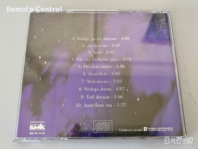 CD МАРИЯ ГРЪНЧАРОВА - НЕ СЪМ АНГЕЛ (1997), снимка 3 - CD дискове - 54690005