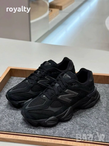 New Balance 9060 Triple Black Нови Черни Маратонки [35-46 Номер]