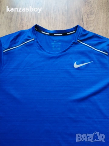 Nike Miler Short Sleeve Men's Running Tee - страхотна мъжка тениска Л, снимка 2 - Тениски - 54334136