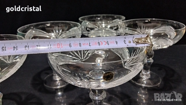 кристални чаши Рамона , снимка 5 - Антикварни и старинни предмети - 26751575