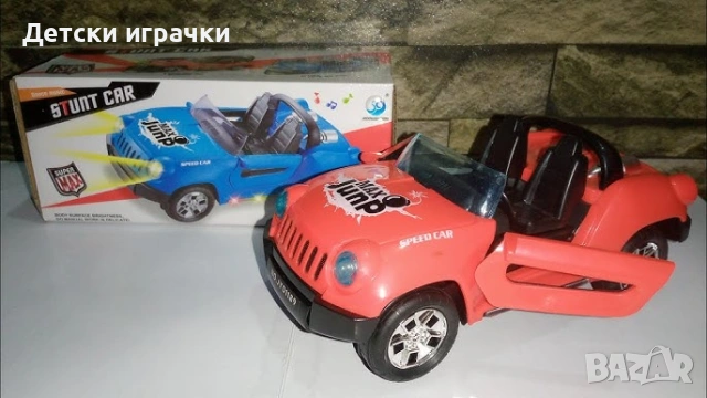 Кола стънд въртяща се със светлини, отварящи се врати , снимка 7 - Коли, камиони, мотори, писти - 54693966