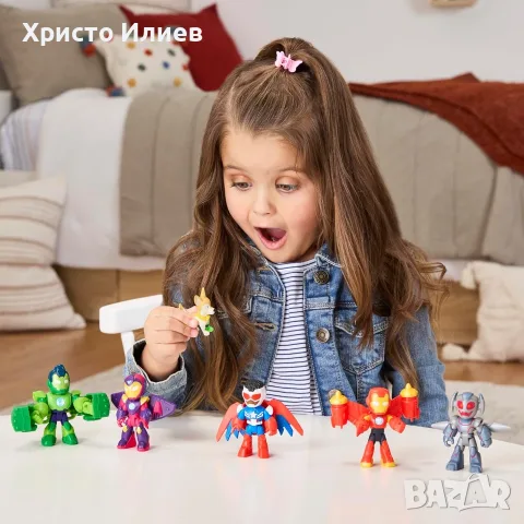  Железният Човек и невероятните му приятели HASBRO Iron man 5 героя с аксесоари, снимка 7 - Фигурки - 55568914